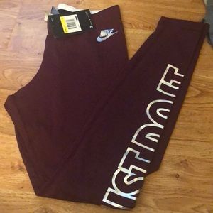 Purple Nike just do it pants